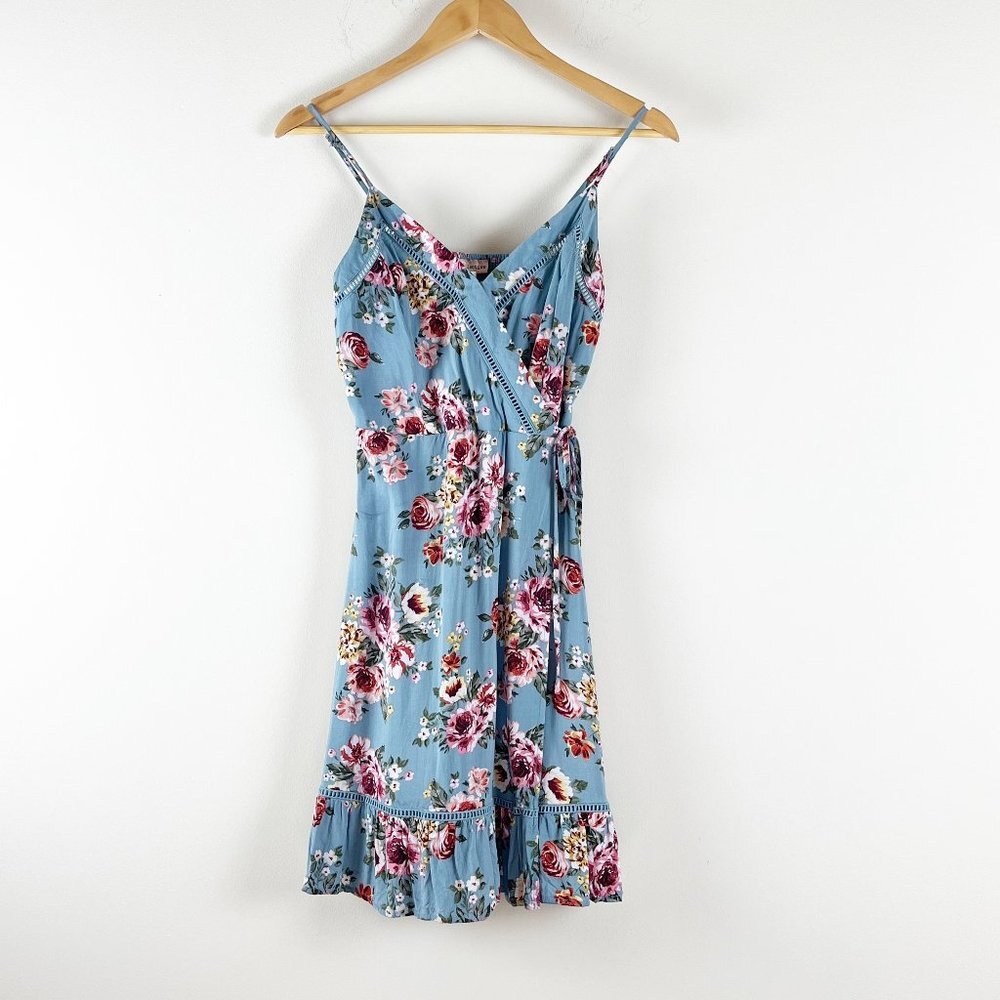 2/$20 BOG Collective Floral Wrap Dress Small - Picture 3 of 5